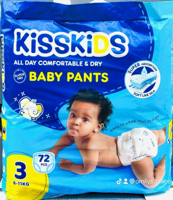 Kisskids Baby Pants Jumbo (size 3,72PCS)