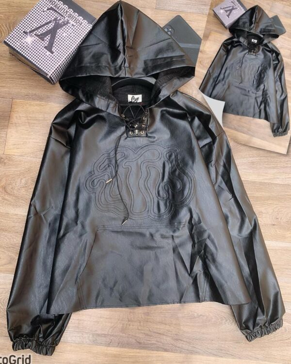 Quality luxury leather hoody available(free delivery)