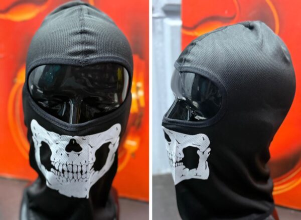 Breathable Skull Face mask- black